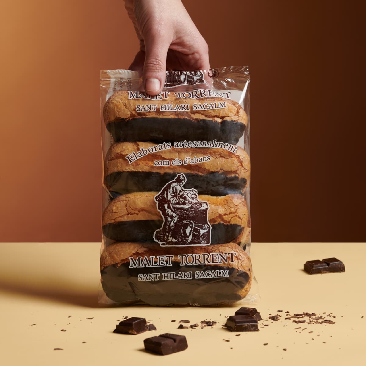 Lot de 3 Melindros amb Xocolata - imatge alternativa